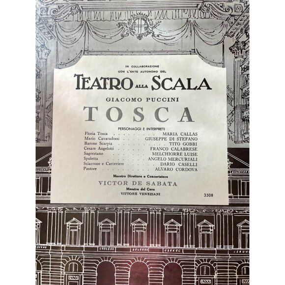 Vintage 1953 Maria Callas TOSCA Vinyl 2 LP Box Set - Picture 2 of 9